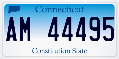 CT license plate AM44495