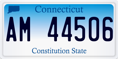 CT license plate AM44506
