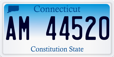 CT license plate AM44520