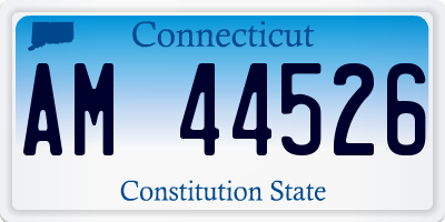 CT license plate AM44526