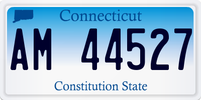 CT license plate AM44527