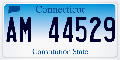 CT license plate AM44529