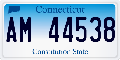 CT license plate AM44538