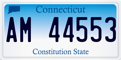 CT license plate AM44553
