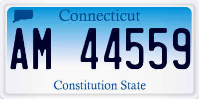 CT license plate AM44559