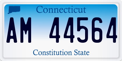 CT license plate AM44564