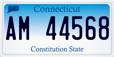 CT license plate AM44568