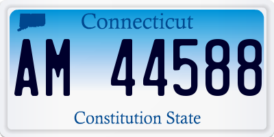 CT license plate AM44588