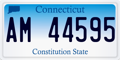 CT license plate AM44595