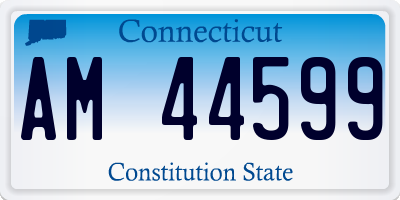 CT license plate AM44599