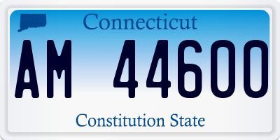 CT license plate AM44600