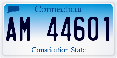 CT license plate AM44601