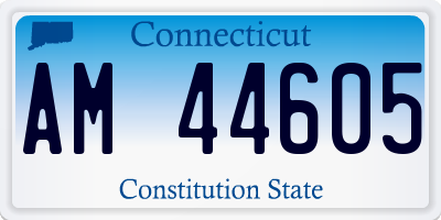 CT license plate AM44605