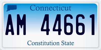 CT license plate AM44661