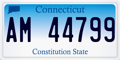 CT license plate AM44799