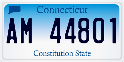 CT license plate AM44801
