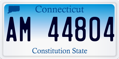 CT license plate AM44804