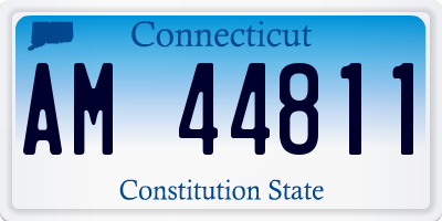 CT license plate AM44811