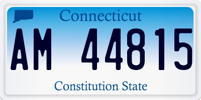 CT license plate AM44815