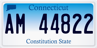 CT license plate AM44822