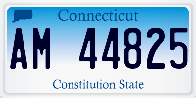 CT license plate AM44825