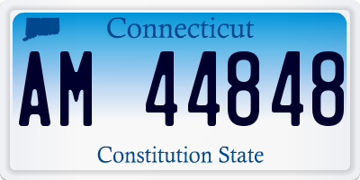 CT license plate AM44848