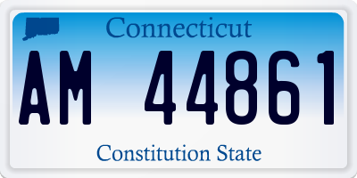 CT license plate AM44861