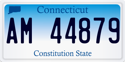 CT license plate AM44879