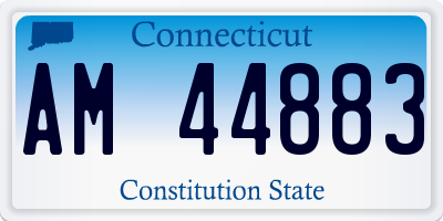 CT license plate AM44883