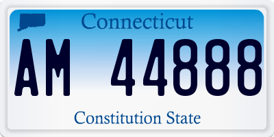 CT license plate AM44888