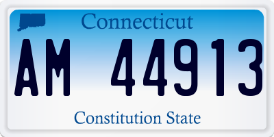 CT license plate AM44913