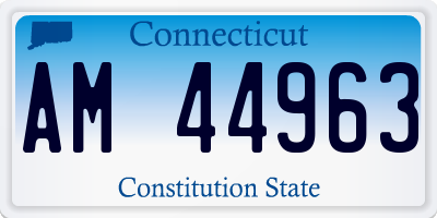 CT license plate AM44963