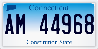 CT license plate AM44968