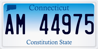 CT license plate AM44975
