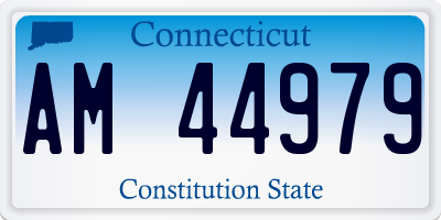 CT license plate AM44979