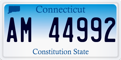CT license plate AM44992