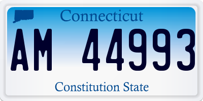 CT license plate AM44993