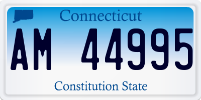 CT license plate AM44995
