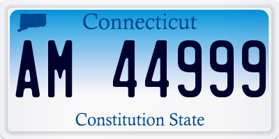 CT license plate AM44999