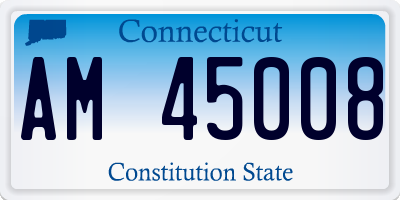 CT license plate AM45008