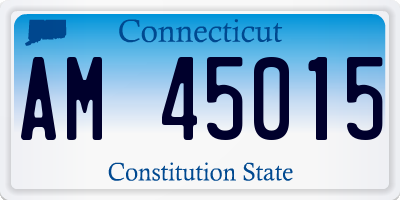 CT license plate AM45015