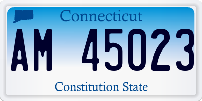 CT license plate AM45023