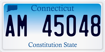 CT license plate AM45048