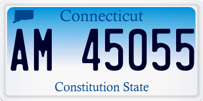 CT license plate AM45055