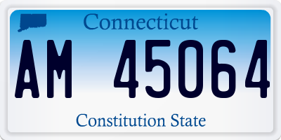 CT license plate AM45064