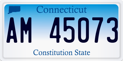 CT license plate AM45073