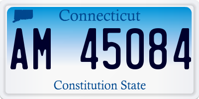 CT license plate AM45084