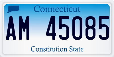 CT license plate AM45085