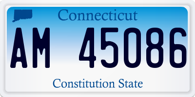 CT license plate AM45086