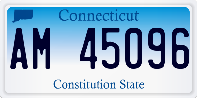 CT license plate AM45096